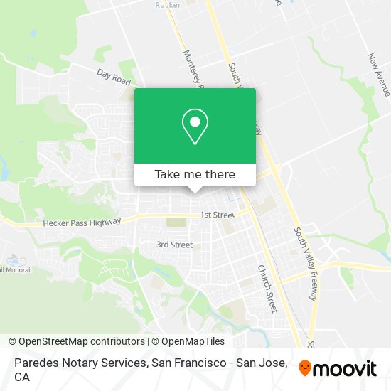 Paredes Notary Services map