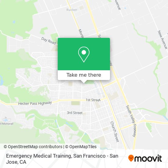 Emergency Medical Training map