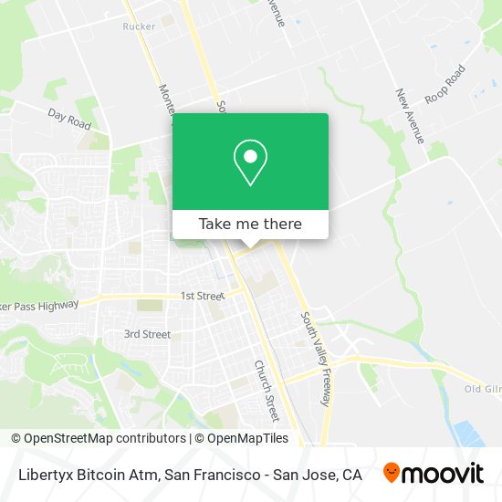 Mapa de Libertyx Bitcoin Atm