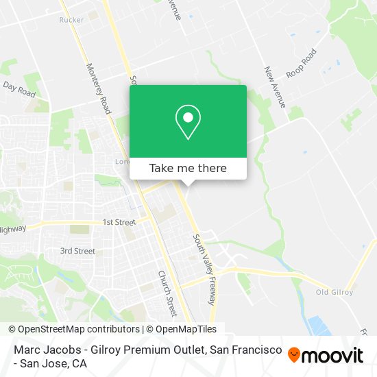 Marc Jacobs - Gilroy Premium Outlet map