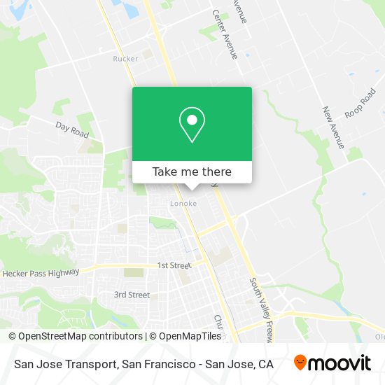 Mapa de San Jose Transport