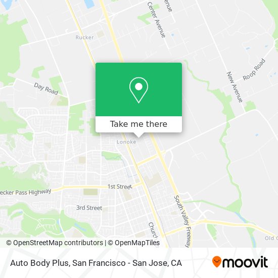 Auto Body Plus map