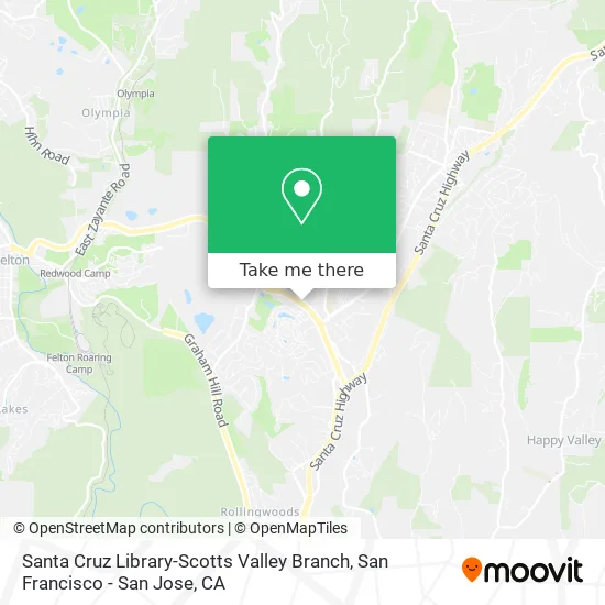 Santa Cruz Library-Scotts Valley Branch map