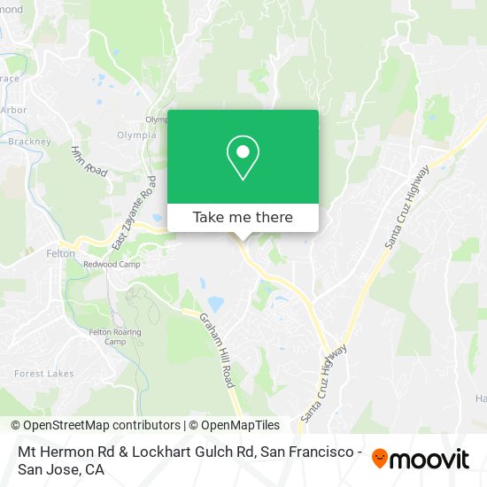 Mapa de Mt Hermon Rd & Lockhart Gulch Rd