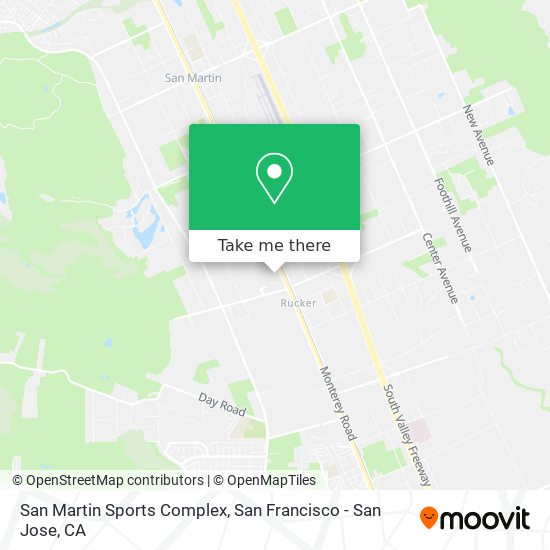 San Martin Sports Complex map
