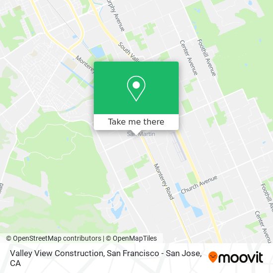 Valley View Construction map