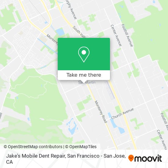 Mapa de Jake's Mobile Dent Repair