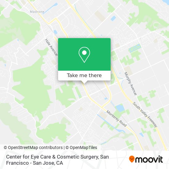 Center for Eye Care & Cosmetic Surgery map