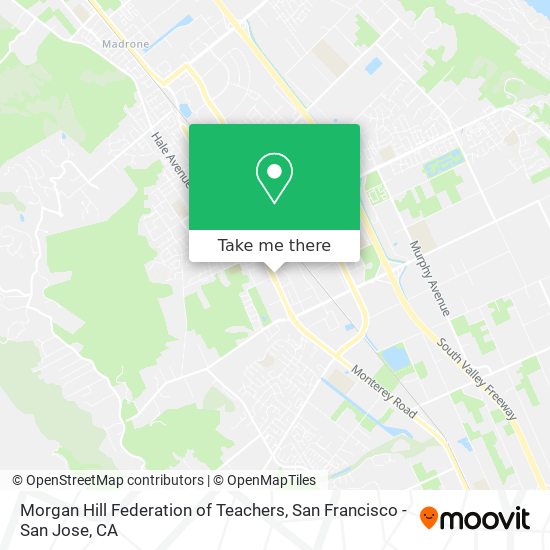 Morgan Hill Federation of Teachers map