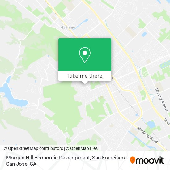 Morgan Hill Economic Development map