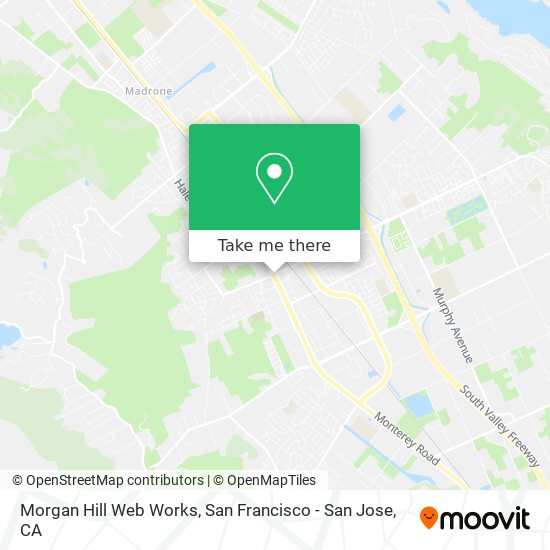 Mapa de Morgan Hill Web Works