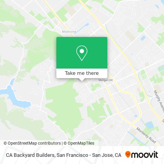 CA Backyard Builders map