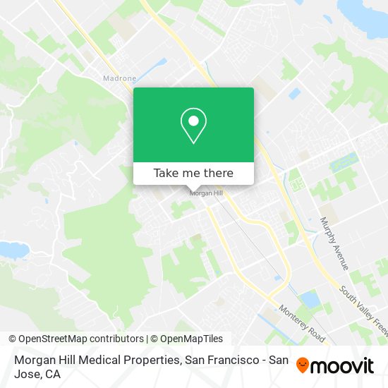 Morgan Hill Medical Properties map