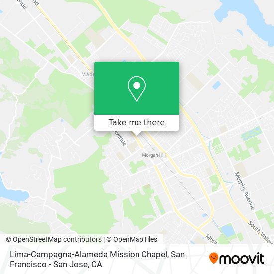 Lima-Campagna-Alameda Mission Chapel map