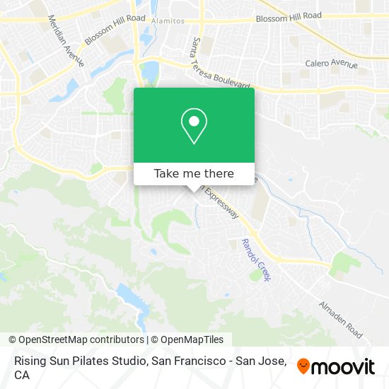 Mapa de Rising Sun Pilates Studio