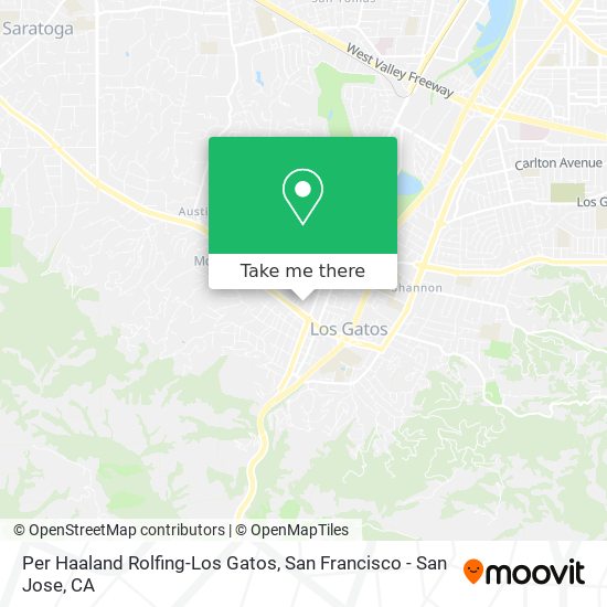 Per Haaland Rolfing-Los Gatos map