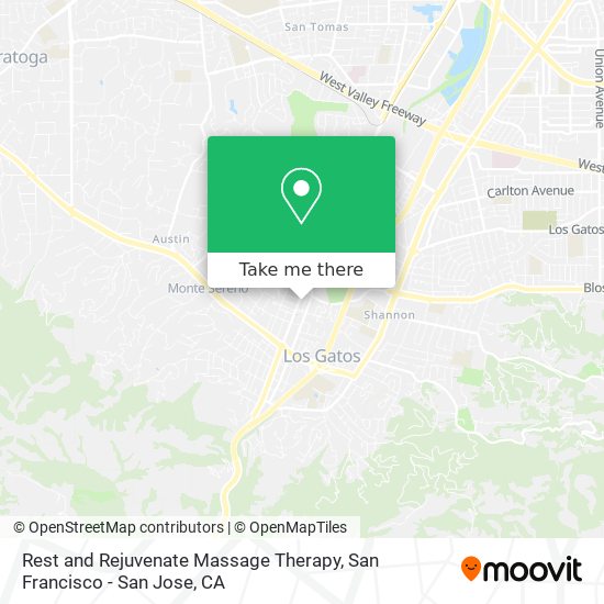 Rest and Rejuvenate Massage Therapy map