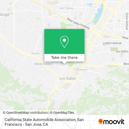 Mapa de California State Automobile Association