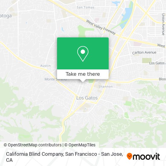 Mapa de California Blind Company