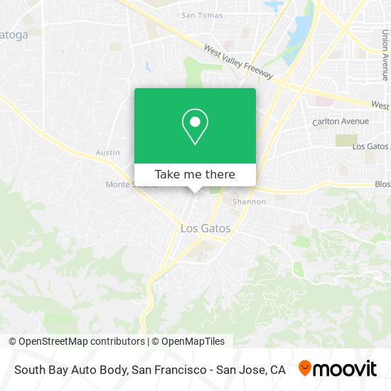 Mapa de South Bay Auto Body