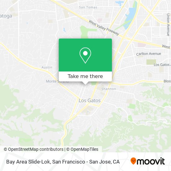 Mapa de Bay Area Slide-Lok