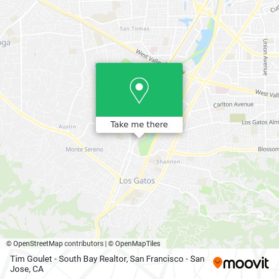 Mapa de Tim Goulet - South Bay Realtor