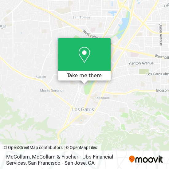 Mapa de McCollam, McCollam & Fischer - Ubs Financial Services