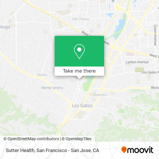 Mapa de Sutter Health