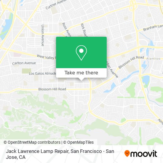 Mapa de Jack Lawrence Lamp Repair