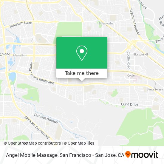 Angel Mobile Massage map