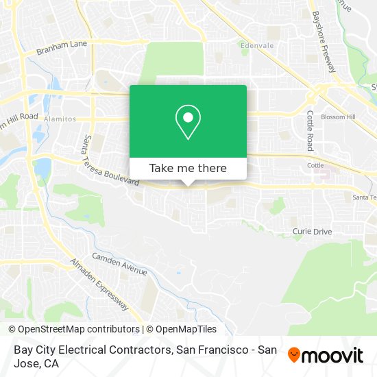 Bay City Electrical Contractors map