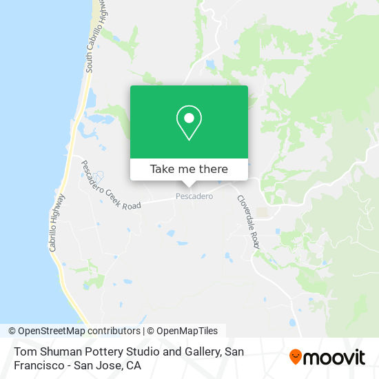 Tom Shuman Pottery Studio and Gallery map