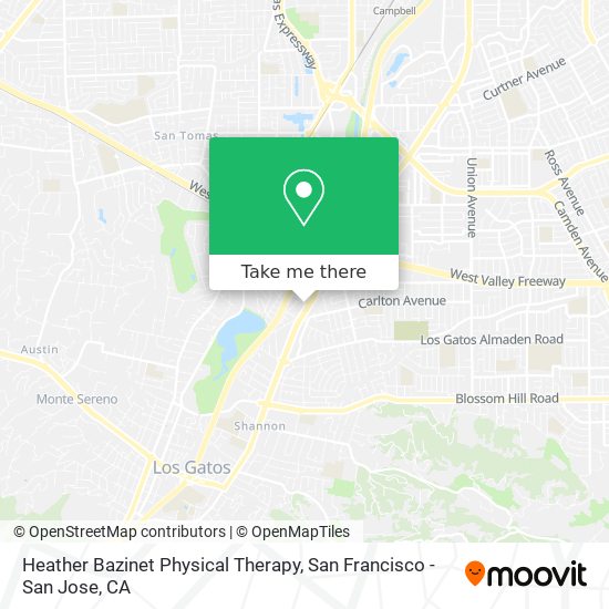 Heather Bazinet Physical Therapy map