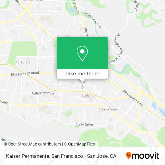 Kaiser Permanente map