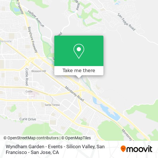 Mapa de Wyndham Garden - Events - Silicon Valley