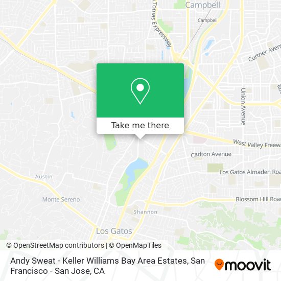 Andy Sweat - Keller Williams Bay Area Estates map