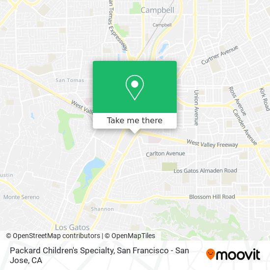 Packard Children's Specialty map