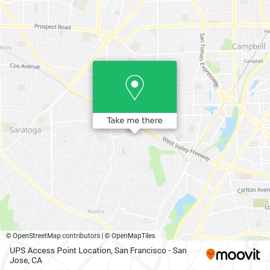 UPS Access Point Location map