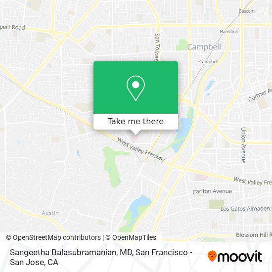 Sangeetha Balasubramanian, MD map