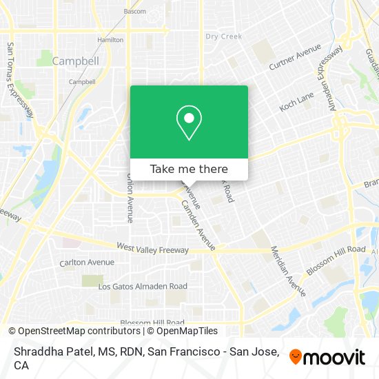 Shraddha Patel, MS, RDN map