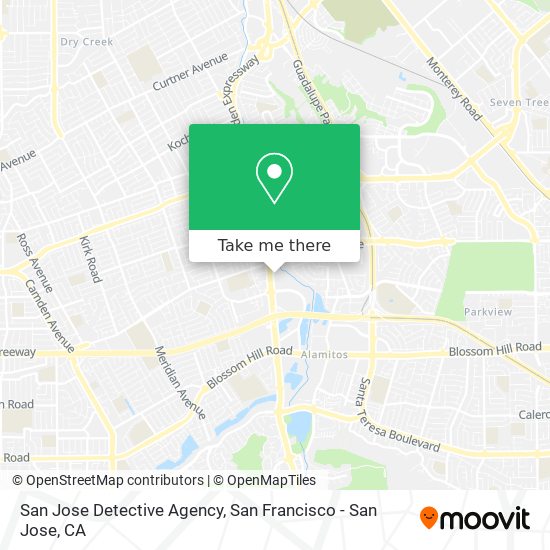 Mapa de San Jose Detective Agency