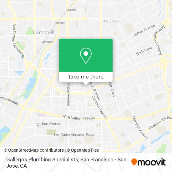 Gallegos Plumbing Specialists map