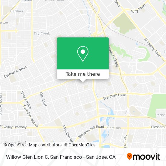 Mapa de Willow Glen Lion C