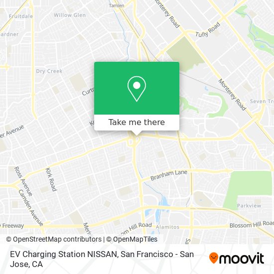 Mapa de EV Charging Station NISSAN