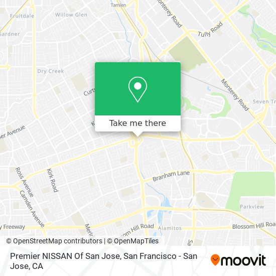 Mapa de Premier NISSAN Of San Jose