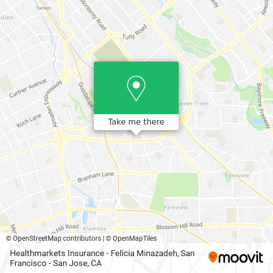 Healthmarkets Insurance - Felicia Minazadeh map