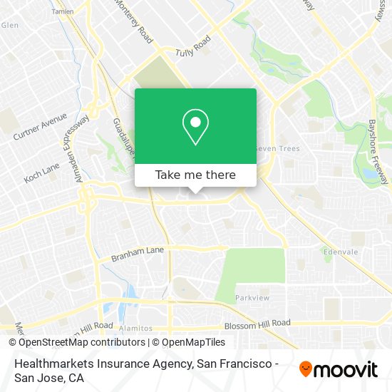 Mapa de Healthmarkets Insurance Agency