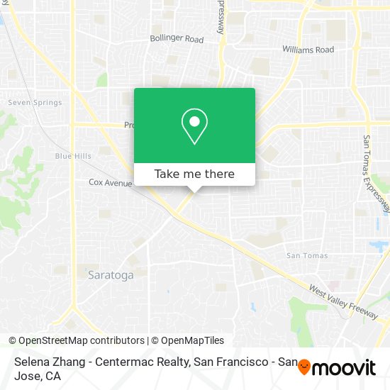 Selena Zhang - Centermac Realty map