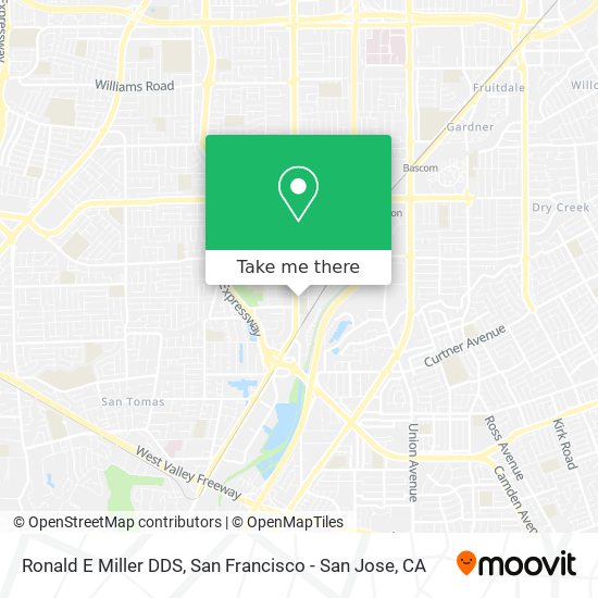 Ronald E Miller DDS map