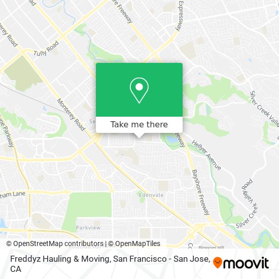 Freddyz Hauling & Moving map